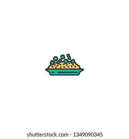 Risotto icon design. Gastronomy icon vector illustration