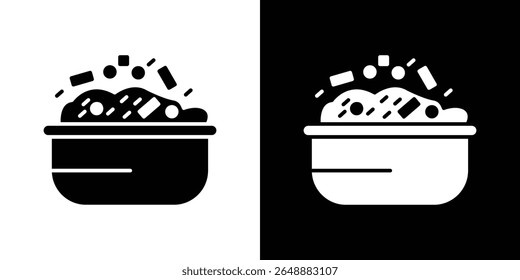 Icono de Risotto de un Vector de estilo plano