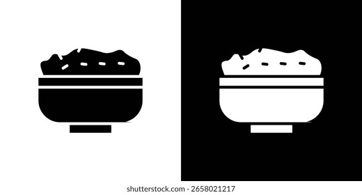 Icono de Risotto de un Vector de estilo plano