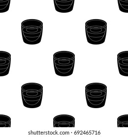 Ristretto glass.Different types of coffee single icon in black style vector symbol stock illustration web.