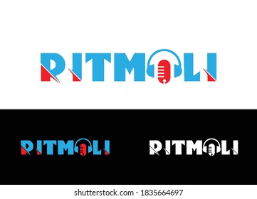 Ritmoli Logo or Icon Design Vector Image Template