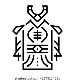 Ritual clothing icon in line style 