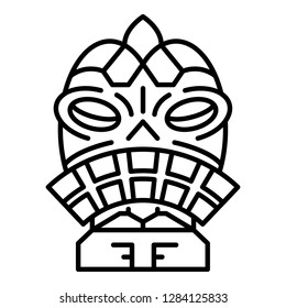 Ritual idol icon. Outline ritual idol vector icon for web design isolated on white background