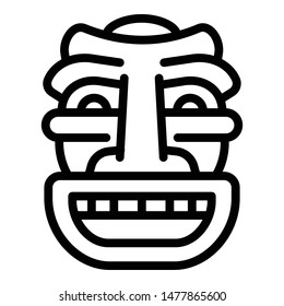 Ritual idol icon. Outline ritual idol vector icon for web design isolated on white background