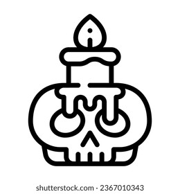 ritual line icon,vector and illustration