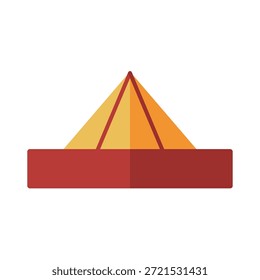 Ícone de pirâmide de oferta ritual representando cerimônia, tradição e rituais culturais.