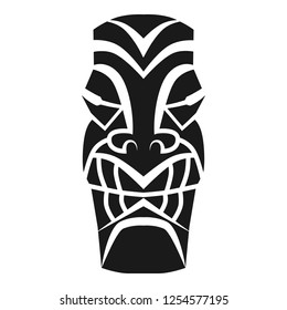 Ritual tribal idol icon. Simple illustration of ritual tribal idol vector icon for web design isolated on white background