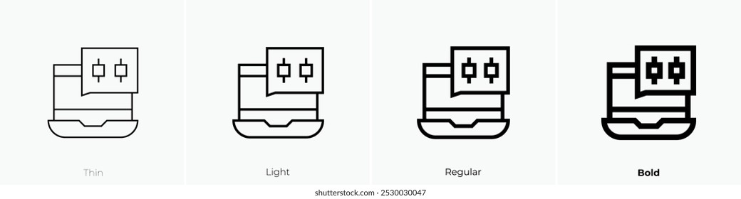 rival icon. Thin, Light Regular And Bold style design isolated on white background