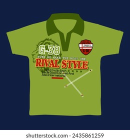 
Estilo rival elegante eslogan de tipografía. Ilustraciones vectoriales para camisetas impresas, serigrafía, tipografía, afiches y más.	