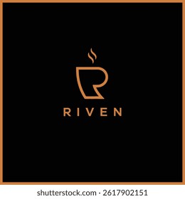 RIVEN Logo - Elegant Monoline R Logo For High-End Brand
