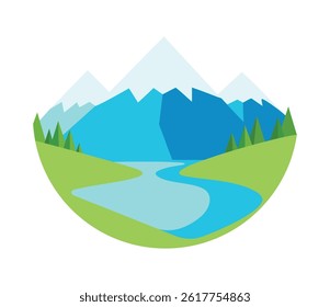 River Bank Nature Mountain Stream Outdoor Scenery