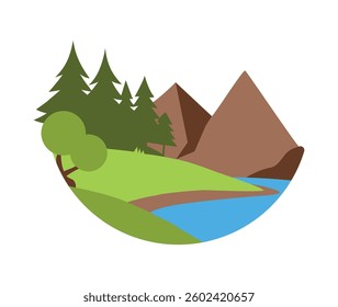 river bank surrounded by a dense forest