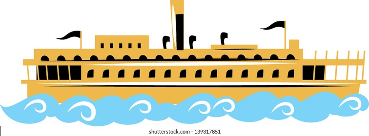 river boat- gold