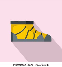 River boots icon. Flat illustration of river boots vector icon for web design