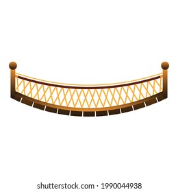 River bridge icon. Cartoon of River bridge vector icon for web design isolated on white background