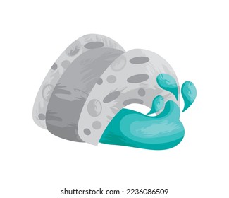 river and bridge icon isolated