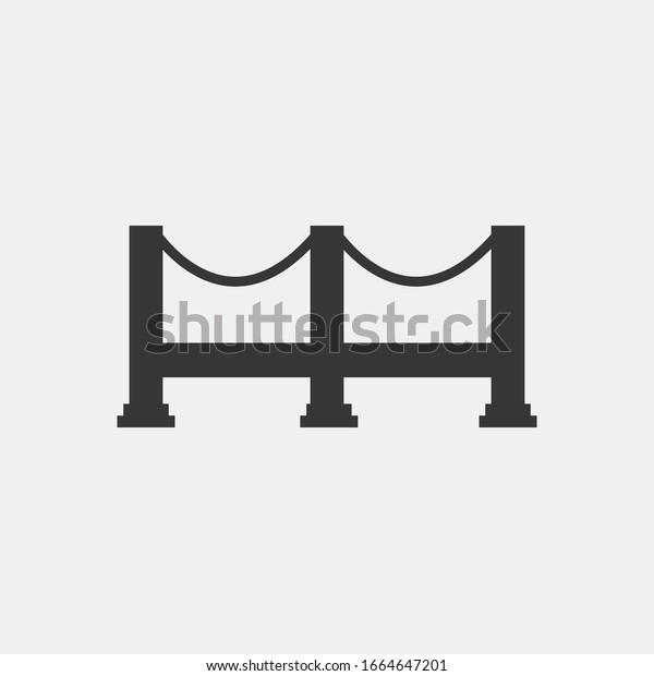 river bridge\
vector icon for cars and\
pedestrians