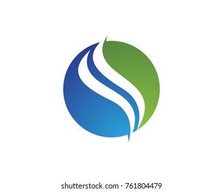 River business logo design template