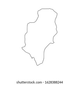 River Cess region map in country of liberia