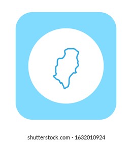 River Cess region map in country of liberia