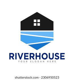 River Creek Logo Design Illustration