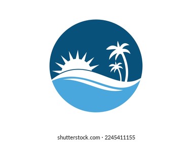 Diseño de logotipo de arroyo, concepto de diseño vector