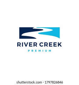 River Creek Logo Vector Icon Illustration