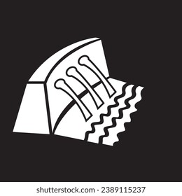 River Dam Energy icon. Vector illustration EPS 10.