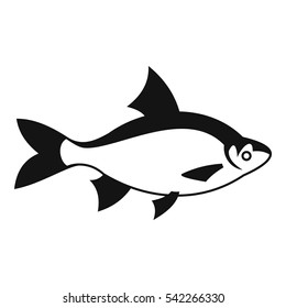 River fish icon. Simple illustration of river fish vector icon for web