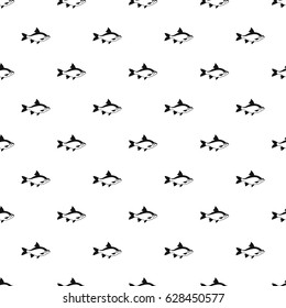 River fish pattern seamless in simple style vector illustration