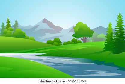 Similar Images, Stock Photos & Vectors of Beautiful nature landscape ...