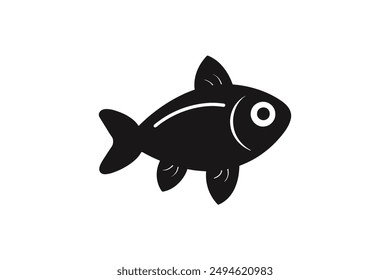 River Haddock fish. Fish Haddock Hand drawn vector illustration , River Haddock Fish silhouette