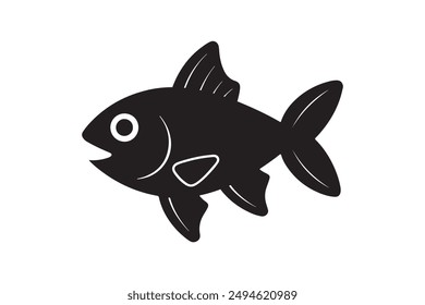 River Haddock fish. Fish Haddock Hand drawn vector illustration , River Haddock Fish silhouette