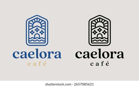Plantilla del Logo de River House. Símbolo creativo premium universal. Ilustración vectorial. Plantilla de diseño minimalista creativa. Símbolo de la identidad empresarial Corporativa