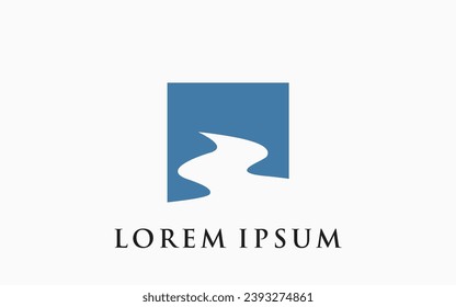 river house logo vector icon illustration