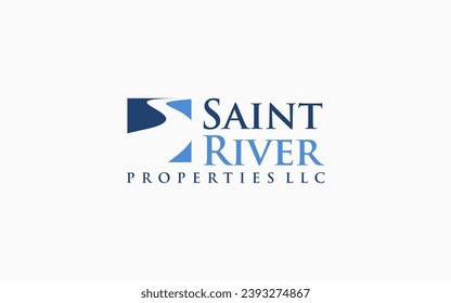 river house logo vector icon illustration