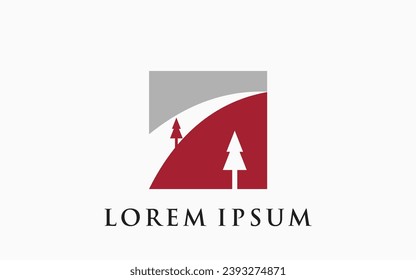 river house logo vector icon illustration