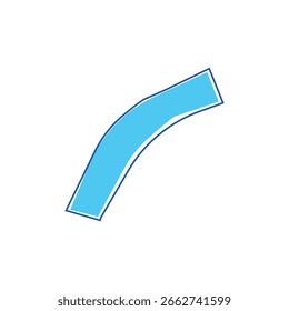 Icono de río Ilustración Elemento Diseño