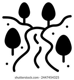 River Icon Illustration, for web, app, infographic, etc