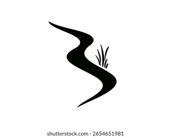 River icon isolated on white background.