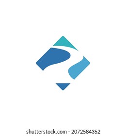 Logo-Vorlage für Flusszeichen