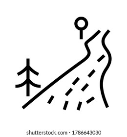 river icon or logo isolated sign symbol vector illustration - high quality black style vector icons
