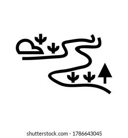 river icon or logo isolated sign symbol vector illustration - high quality black style vector icons
