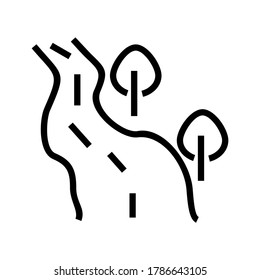 icono de río o logotipo símbolo de signo aislado ilustración vectorial de alta calidad estilo negro iconos vectoriales
