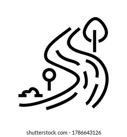 river icon or logo isolated sign symbol vector illustration - high quality black style vector icons
