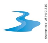 river icon vector illustration design template