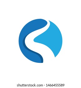 river icon vector illustration design template
