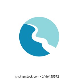 river icon vector illustration design template