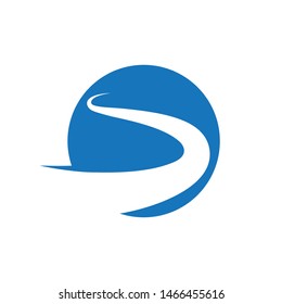 river icon vector illustration design template