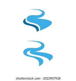 river icon vector illustration design template